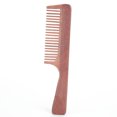 thumbnail image 2 of Peine de peluquería, sándalo, dientes finos y anchos, peine para el cabello de sándalo, peine para barba, diseño de precisión, 2 of 8