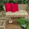 thumbnail image 2 of Jordan Manufacturing 16" x 16" Really Red Solid Square Outdoor Throw Pillow (2 Pack), 2 of 11