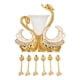 thumbnail image 2 of Juego De Cuchara De Cena Decorativa, Juego De Vajillas De Forma De Cisne Exquisito Con Elegante Soporte De Cuchara Con 6 Cucharas Para Frutas De Café., 2 of 7