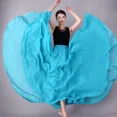 thumbnail image 4 of Falda de baile moderna de gasa de doble capa de 720 grados, vestido largo para práctica de baile cuadrado, pantalones de Xinjiang, 4 of 4