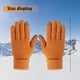 thumbnail image 2 of 2 pares de guantes de invierno para mujer con pantalla táctil, guantes de punto cálidos con forro de lana, puños elásticos, guantes de punto de invierno, 2 of 5
