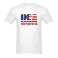 thumbnail image 3 of Men's Casual Round Neck T-shirt American Flag Shirt Loose Short Sleeve Top Pullover, 3 of 5