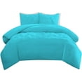 thumbnail image 2 of DNG Creations 5 Piece Half Pinch Pleated Duvet Cover 100% Egyptian Cotton, 800 TC- With Zipper Closure & Corner Ties ( Solid Turquoise Blue - Oversized King ), 2 of 5