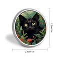 thumbnail image 2 of The Cat Is Hiding Custom Round Lapel Pin Personalized Brooch Badge Hat Clothing Jewelry Accessories for Wedding Party, 2 of 8