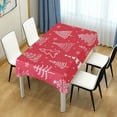 thumbnail image 7 of Coolnut Christmas Tree Tablecloth, Waterproof Washable Polyester Square Table Cover, Durable Tablecloth for Kitchen Dining Table Party Decor, 54"X 72", 7 of 7