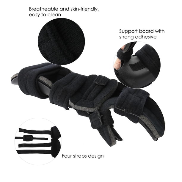 1 Pieza Soporte Ajustable para mu?eca, Soporte para Pulgar Soporte de férula para Mano para Entrenamiento de la Mano Esguince para Artritis Soporte para férula Fractura Dura(L- Saludable Octpeak NO