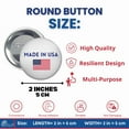 thumbnail image 5 of Round Button - State Seal Idaho - USA | Wearable Souvenir Pin, Travel Memorabilia, Collectible Accessory, 5 of 9