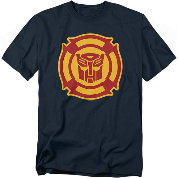 Transformers T-Shirt Rescue Bots Logo Unisex Graphic Tee For Men & Women Navy