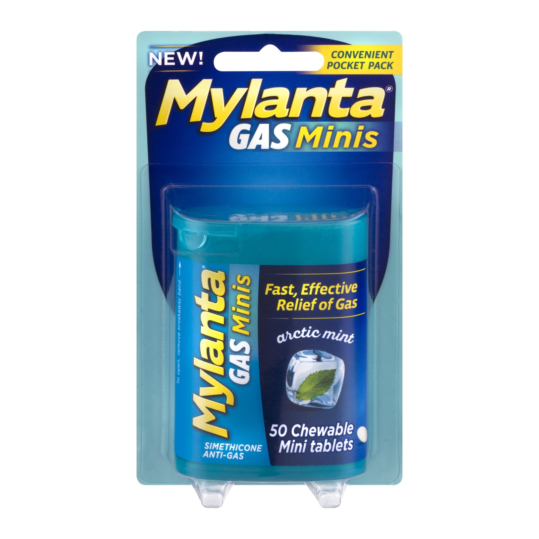 Infirst Healthcare Mylanta Mint Anti Gas Chewable Tablets, 50 Count