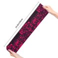 thumbnail image 3 of Leisure Hosiery 20in Lightweight Wear-Resistant Sweat-Wicking No Heel For Home Office Daily Use Darkmagenta Geometric Patterns_1, 3 of 8