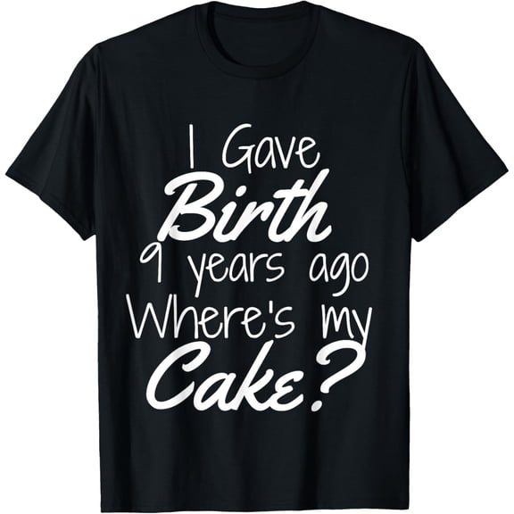 9th Birthday Mom Birthday Girl Boy 9 Year Old Son Daughter T-Shirt