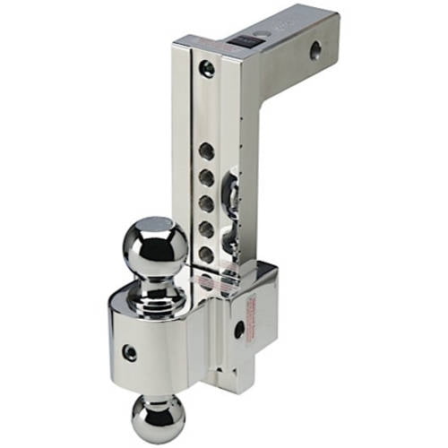 Fastway Flash Solid Steel 20,000 lb Rated 49-00-5625 Adjustable Steel Ball Mount with 6 Inch Drop and Chrome Plated Balls 2.5 Inch Shank 
