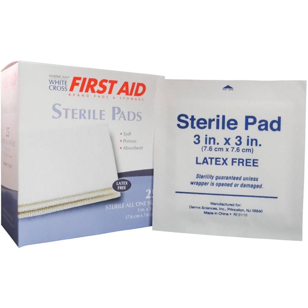 First Aid Sterile Gauze Pad 3"x3" Absorbent Wound Dressing Pad 2 Boxes