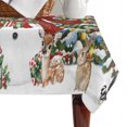 thumbnail image 4 of Red Christmas Snowman Table Cloth Waterproof Tablecloths, Xmas Tree Snowflake Botanical Tablecloth Dining Table Cover for Kitchen Party Tabletop Outdoor, Rectangle Tablecloth 60x84 Inch, 4 of 9