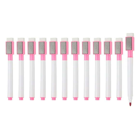 Magnetic Whiteboard Pen, 0.5-1mm Fine Tip Dry Erase Purple Markers, 12 Pcs