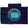 thumbnail image 1 of Cotton Homes Salon Towels with 12 Free Washcloths, 24 Pack, 16x26 Inch, Fast Dry Hand Towels for Beauty, Hair, Spa and Gym (Navy Blue, 24), 1 of 9