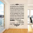 thumbnail image 2 of Calcomanía de vinilo para pared con las reglas de la casa, decoración del hogar islámica, religión, cultura, murales de reglas de la casa de estilo francés, 2 of 5