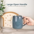 thumbnail image 4 of Large Ceramic Coffee Mugs Set of 6 18oz Handmade Stoneware Coffee Mugs Set for Latte/Cappuccino/Hot Cocoa Dishwasher Microwave Safe Multi-Color, 4 of 8