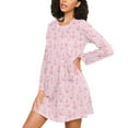 thumbnail image 3 of joogoo Anchors Women's Long Sleeve Nightgown Sleepwear L, 3 of 8