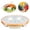 F, variant on Divided Serving Tray with Lid, Stainless Steel Veggie Tray with Plastic Lid, Reusable Vegetable Platter, Snack Tray, Snackle Box for Party, Easy to Clean (6 Compartments, 53oz)