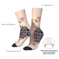 thumbnail image 6 of Honeii Cute Mouse In Glasses Print Adult Socks,Crew Socks,Casual Calf Socks,Daily Wear Socks for Men & Women, Perfect for Sports, Casual and Everyday Use, 6 of 6