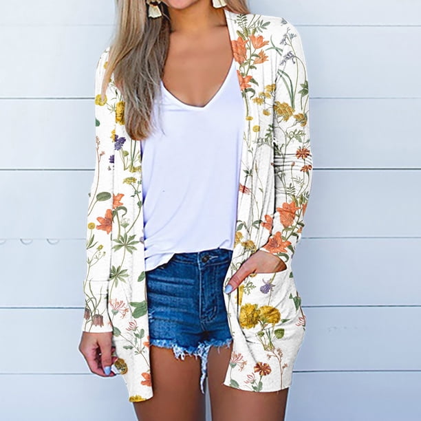 Puntoco Moda Mujer Suelta Manga Larga Cardigan Abrigo Blusa Puntoco Puntoco-1