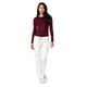 thumbnail image 4 of Adar Underscrubs para mujer - Camiseta cómoda de manga larga - 2900 - Borgoña - S, 4 of 5