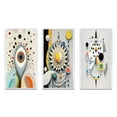 thumbnail image 2 of Designart "Occult Séance Insights IV" Modern Geometric Framed Wall Art Set Of 3 - White Abstract Frame Canvas Set For Living Room Decor, 2 of 6