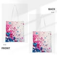 thumbnail image 3 of DouZhe Reusable Grocery Bags, Transgender Pride Colorful Lightweight Polyester Canvas Cloth Tote Bag for Travle Gym Shopping School, 15" x 16", 3 of 7