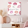 thumbnail image 4 of HFDF Pk Preppy Wall Decor Red Lip Canvas Wall Art Sexy Lips Patg spirational Quote Wall Art Kiss Posters for Bedroom Bathroom Makeup Room Decor 10x8inch Unframed, 4 of 6