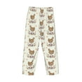 thumbnail image 5 of Goofa Flower Chicken Printed Soft Pajama Pants for Men, Wide Leg Comfy Casual Lounge Yoga Pants-X-Large, 5 of 9