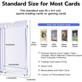 thumbnail image 4 of Fafa-13 0pt Étui de Protection pour Cartes à Rayons Bleus Support Magnétique pour Cartes d'Affichage Cartes de Sport Baseball Football, Cartes à Collectionner, Cartes de Jeu (10 Pack), 4 of 4