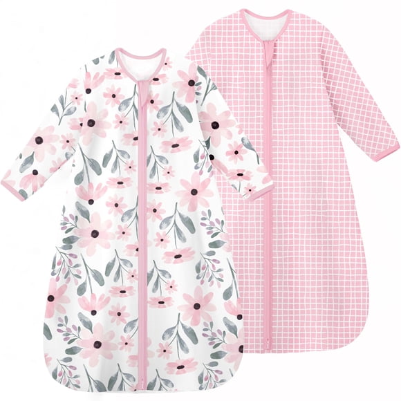 Saco de dormir para bebés Yoofoss de manga larga, 100% algodón, de 6 a 12 meses