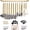 2. Gold, variant on 38 count kitchen Cooking Utensils Set with Utensil Rack, and Stainless Steel Handle Cookware, Kitchen Tools, Non-Stick kitchen Gadgets, Dishwasher Safe (Rainbow)