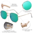 thumbnail image 4 of Gafas de sol SOJOS SJ1072 cuadradas pequeñas polarizadas para hombres/mujeres, 4 of 5