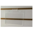 thumbnail image 4 of 6 Pack Slatwall Sign Holder 5.5 Inch by 3.5 Inch Door Name Plate Small Flyers Clear Acrylic Horizontal Announcement Sleeve for Stores and Offices by, 4 of 6