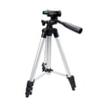thumbnail image 1 of Miangastore Adjustable Height 360 Degree Rotaing Camera Telescopic Tripod Standard 1/4 Inch Quick Release Mount for DSLR Camera IXUS/ LCD Monitor/ Camcorder (Silver), 1 of 4