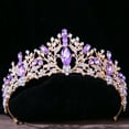thumbnail image 4 of DIEZI-corona nupcial barroca Vintage de princesa Reina, Tiara de cristal para mujer, corona de boda, accesorios para el cabello, joyería, 4 of 4