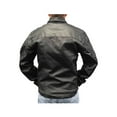 thumbnail image 2 of Redline Men's Lightweight Lace Up Front Leather Riding Shirt, Black M-1900 (L), 2 of 3