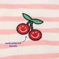 thumbnail image 4 of Oodles Pink Striped Cherries Pleated Tennis Spring Dog Dress, XS, 4 of 8