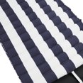 thumbnail image 4 of 2-Piece Outdoor Lounge Chair Cushion with Seat Straps for Patio, Garden, Pool and Balcony, 72 X 23 Inch, Breathable & UV Resistant, Blue and White Stripes, 4 of 7
