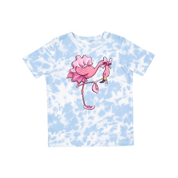 Inktastic Flamingo Ballerina in Tutu and Ballet Toe Shoes Boys or Girls Toddler T-Shirt