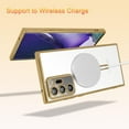 thumbnail image 2 of Magnetic Case for Samsung Galaxy Note 20 Ultra [Built-in Camera Lens Protector] Soft TPU Clear Cover Anti-Scratch Shockproof Case for Women Men - Gold, 2 of 18