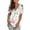 White womens blouses and tops dressy, variant on Wycnly Womens Blouses and Tops Dressy Plus Size Classic Breathable Loose Fit Tunic Tshirts Summer Floral Print V-Neck Short Sleeve Cute Tees Tops Gray XXXXL