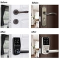 thumbnail image 3 of Electronic Fingerprint Door Lock with Remote Unlock App Digital Keypad Secure for Home and Hotel Security Smart Lock,White, 3 of 5