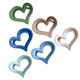 thumbnail image 3 of 6 pinzas acrílicas para el pelo con forma de corazón, herramientas minimalistas para peinar el cabello para mujeres., 3 of 4