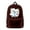 Brown, variant on SMii7Y logo Backpacks Funny Zipper Daypack Unique Travel Bag Casual Laptop Backpack