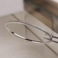 thumbnail image 2 of Quality Brand Pure 925 Sterling Silver Jewelry For Women Gold Bangle Move Diamond Bangle Wedding Jewelry Around Rivet 6cm Bangle, 2 of 5