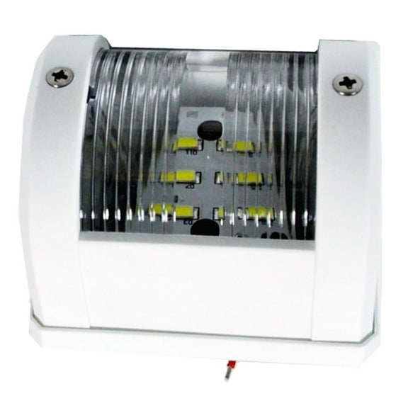 LED White Stern Light Marine Sailing Signal Lamp 12V 2NM 42.5LM Housing for Boats Up to 12meters