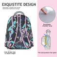thumbnail image 5 of Hawaii Tropical Wind Palm Leaves Print Backpack: Durable Lightweight Laptop Daypack for Students, Large Capacity Bookbag with Padded Sleeve, Perfect Gift for Campus Commute, 5 of 6